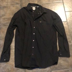 Black Cinch Button Down